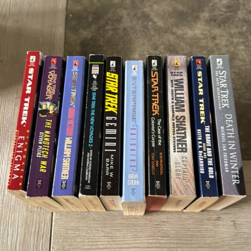Star Trek 10 Book Bundle