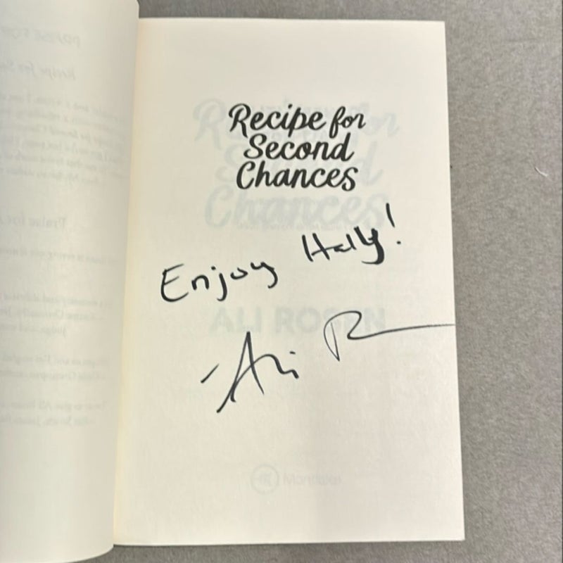 Recipe for Second Chances - SIGNED