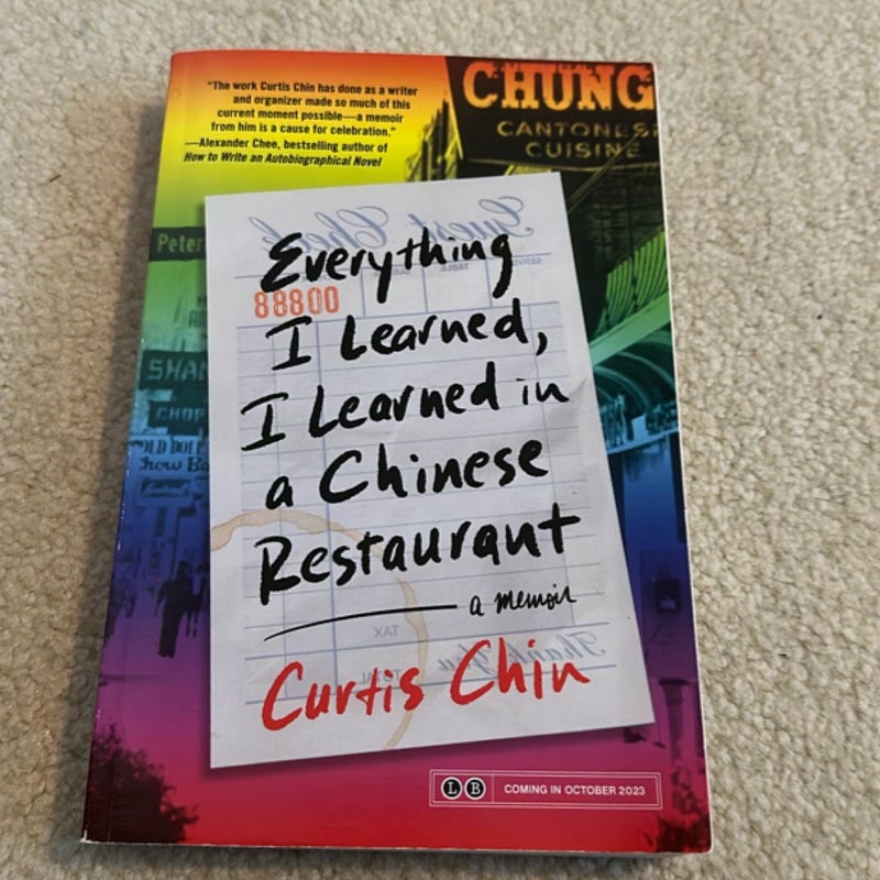 (ARC) Everything I Learned, I Learned in a Chinese Restaurant