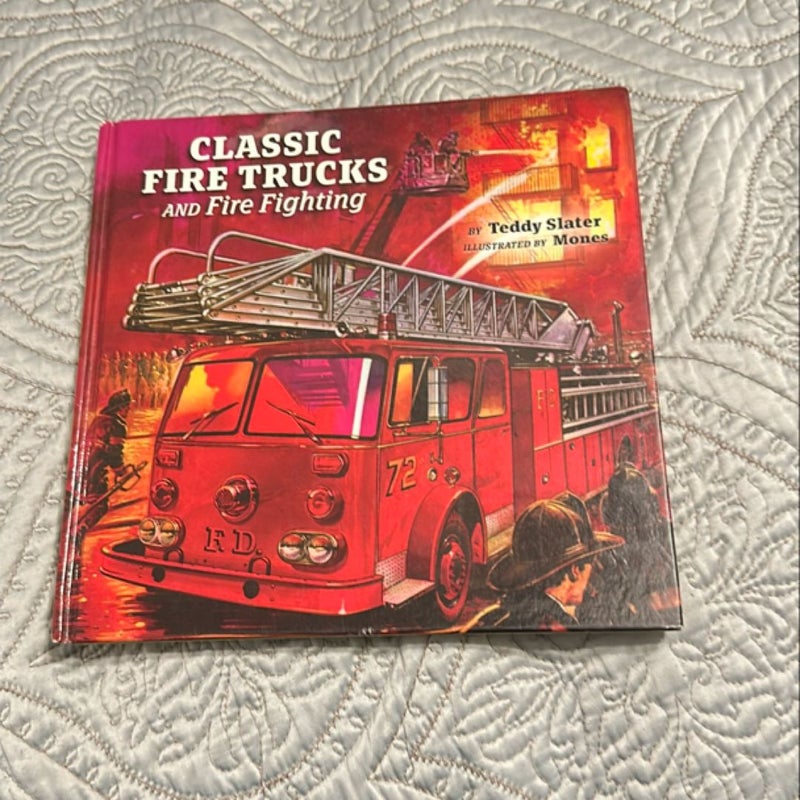 Classic fire trucks and fire fighting