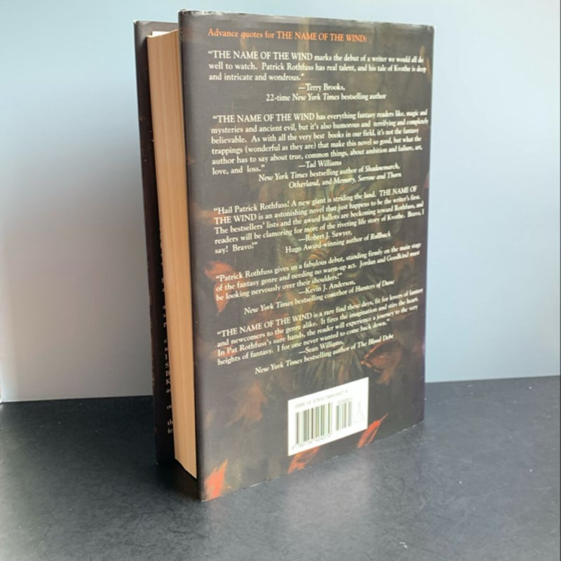 The Name of the Wind (Rare alternate Donato “Fabio” cover design, First Edition, 3rd Printing)