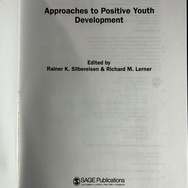 Approaches to Positive Youth Development