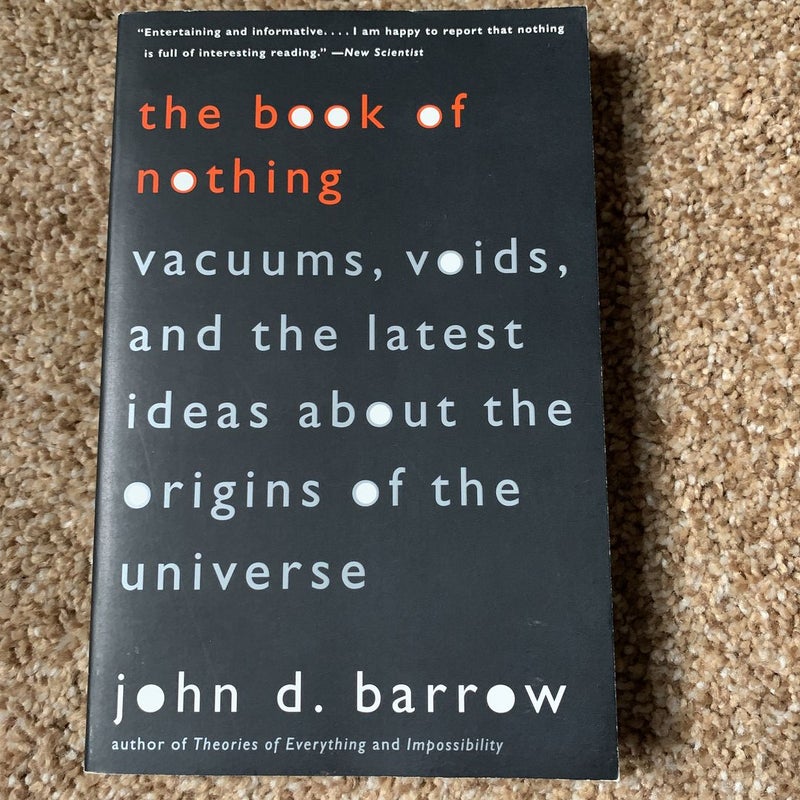 The Book of Nothing by John D. Barrow Paperback Pangobooks