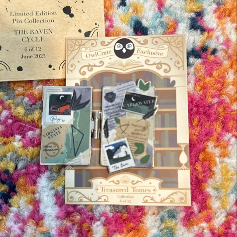 The Raven Cycle Owlcrate Pin