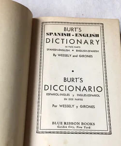 Burt’s Spanish-English Dictionary