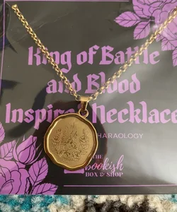 Kind of Battle and Blood inspired necklace Bookishbox Exclusive 