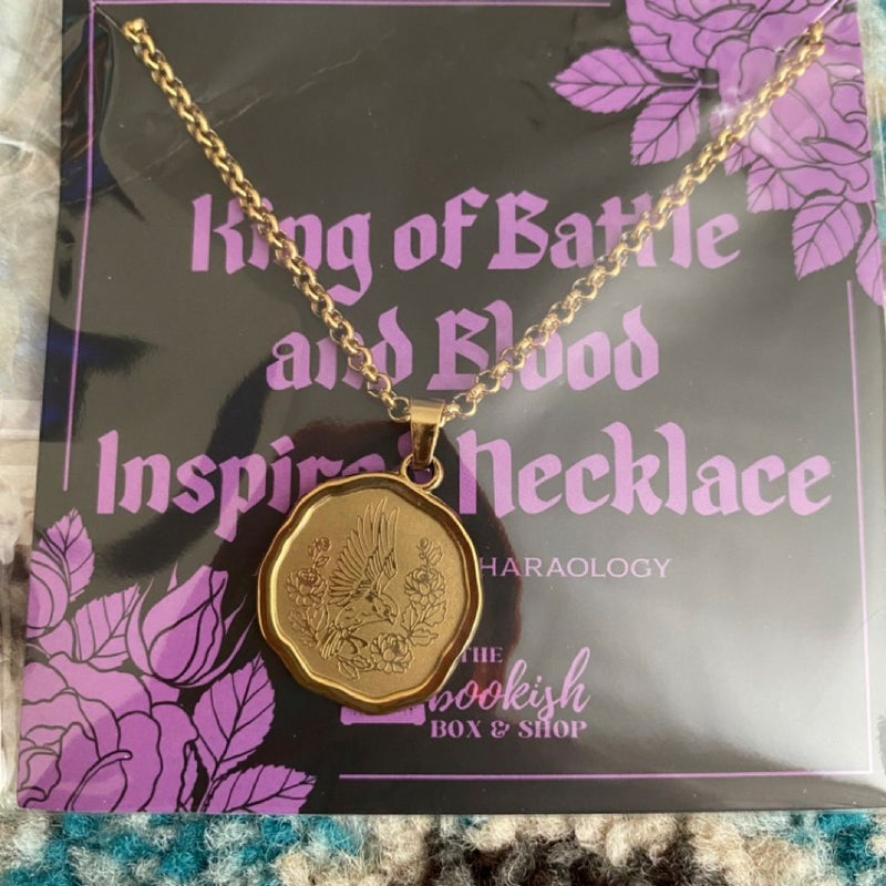 Kind of Battle and Blood inspired necklace Bookishbox Exclusive 