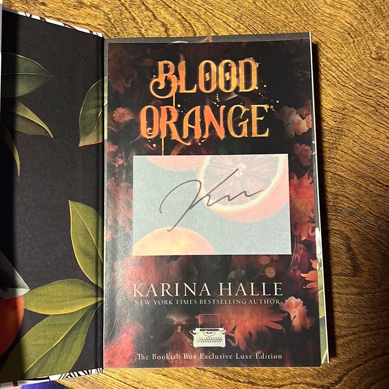 Blood orange bookish box 
