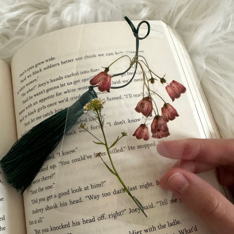 Handmade Real Flower Tassel Bookmark 