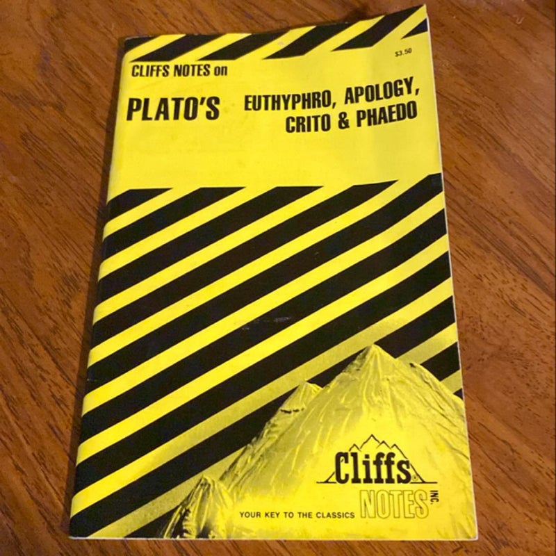 Plato's Euthyphro, Apology, Crito and Phaedo'