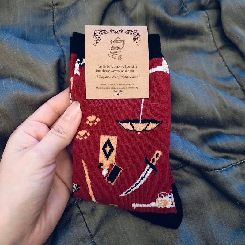 A Tempest of Tea Socks - Owlcrate