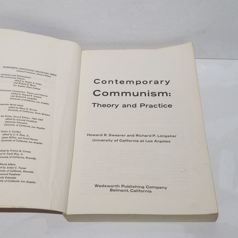 Contemporary Communism: Theory and Practice 