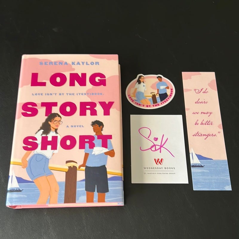 Long Story Short (signed bookplate, sticker, & bookmark)