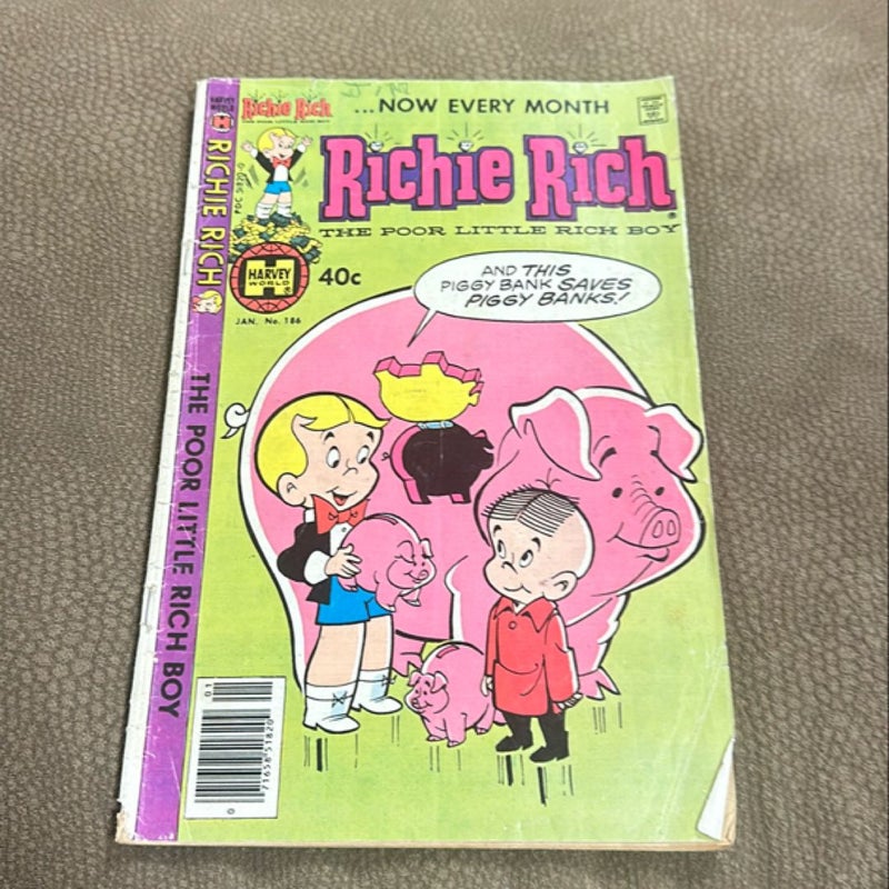 Richie Rich 186 Harvey Comics 1980