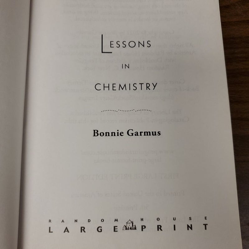 Lessons in Chemistry