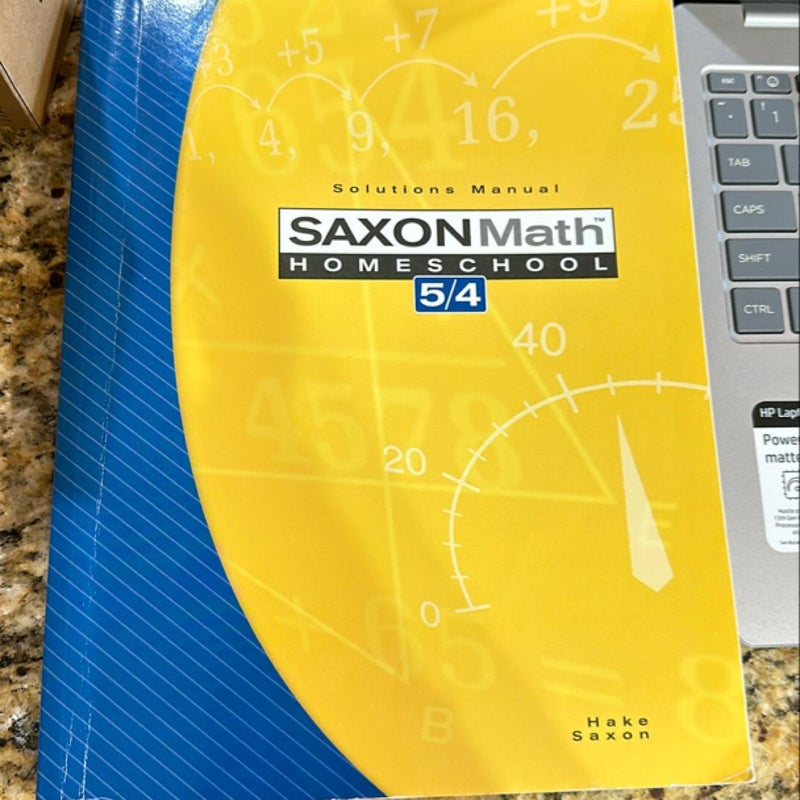 Saxon Math 5/4 Homeschool - Solutions Manual