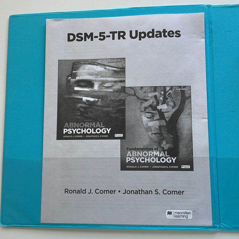 Loose-Leaf Version for Fundamentals of Abnormal Psychology