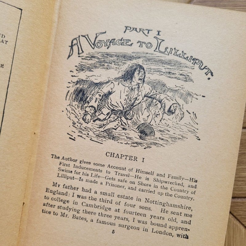 Gulliver's Travels Antique vintage book