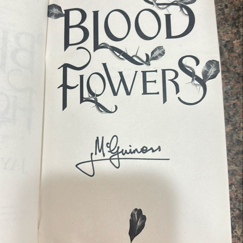 Blood Flowers SIGNED BY AUTHOR 