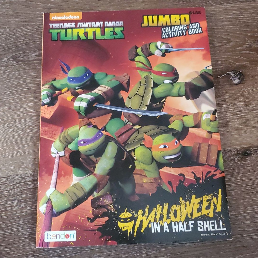 teenage mutant ninja turtles jumbo coloring and activity book