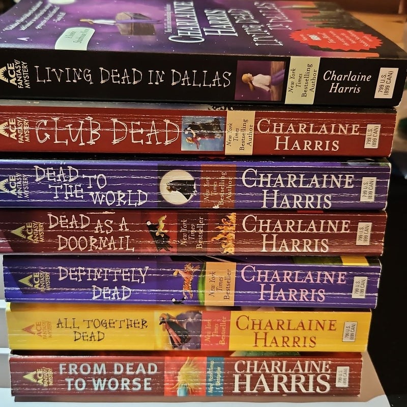 7 book bundle of sookie stackhouse books