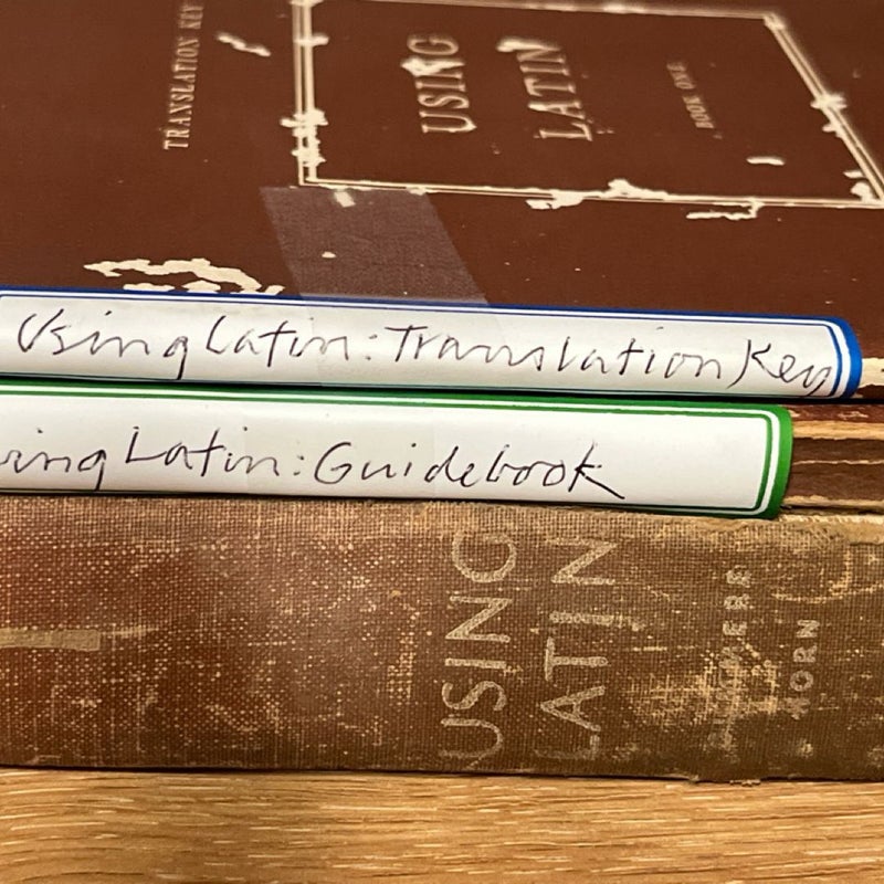 Using Latin, Book 1  Translation Key & Guidebook Annabel Horn; John Flagg..3 Lot