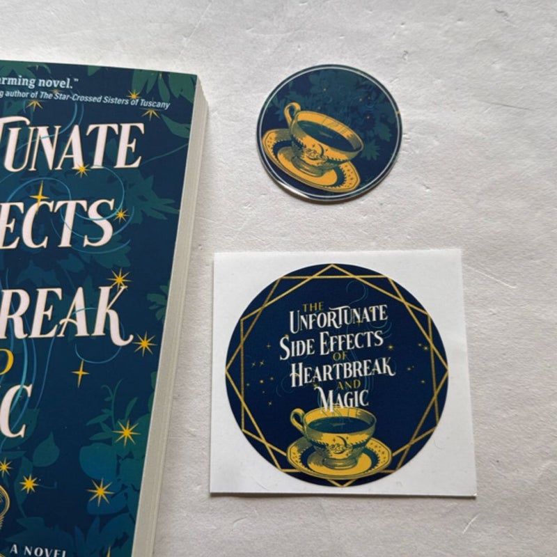The Unfortunate Side Effects of Heartbreak and Magic - signed bookplate 