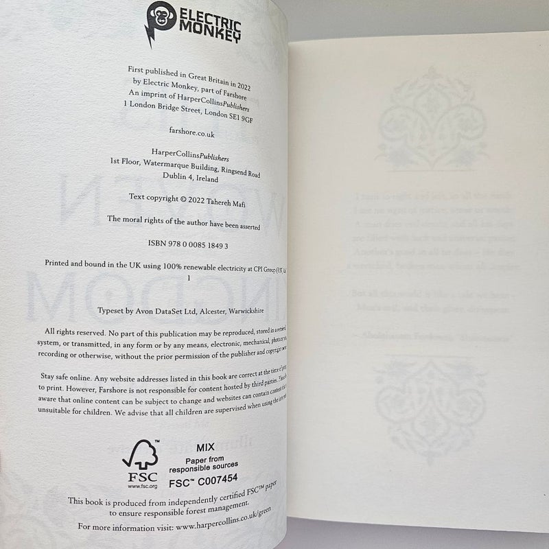 This Woven Kingdom SIGNED by Tahereh Mafi Illumicrate Special Edition