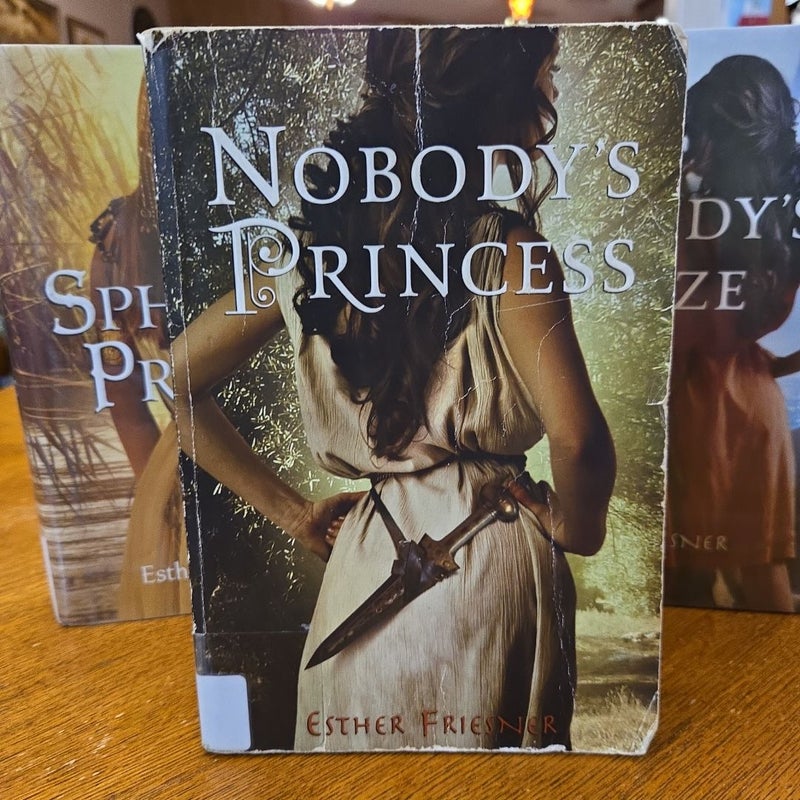 Nobody's Princess 3 book lot, bundle, set