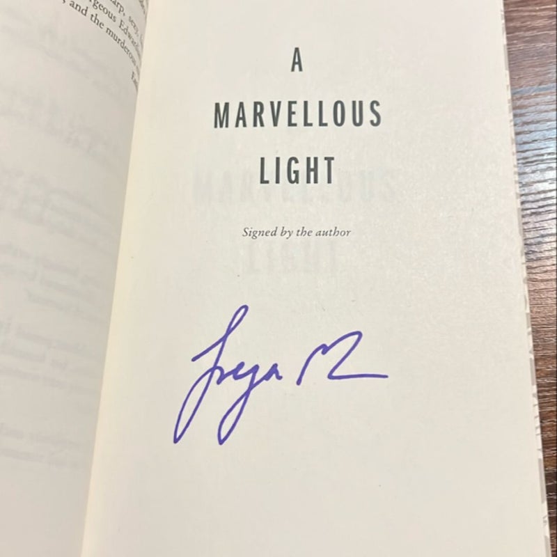 A Marvellous Light - Waterstones signed edition  