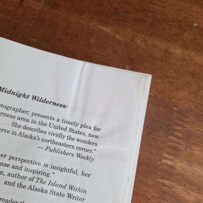 SIGNED BY AUTHOR Midnight Wilderness, Journeys in Alaska's Arctic National Wildlife Refuge