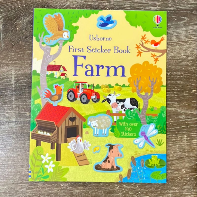 Usborne First Sticker Book Farm