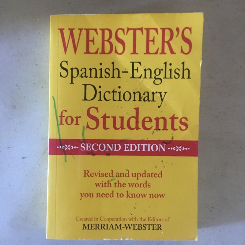 Webster’s Spanish English Dictionary for Students 