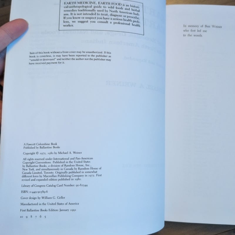 Earth Medicine, Earth Food