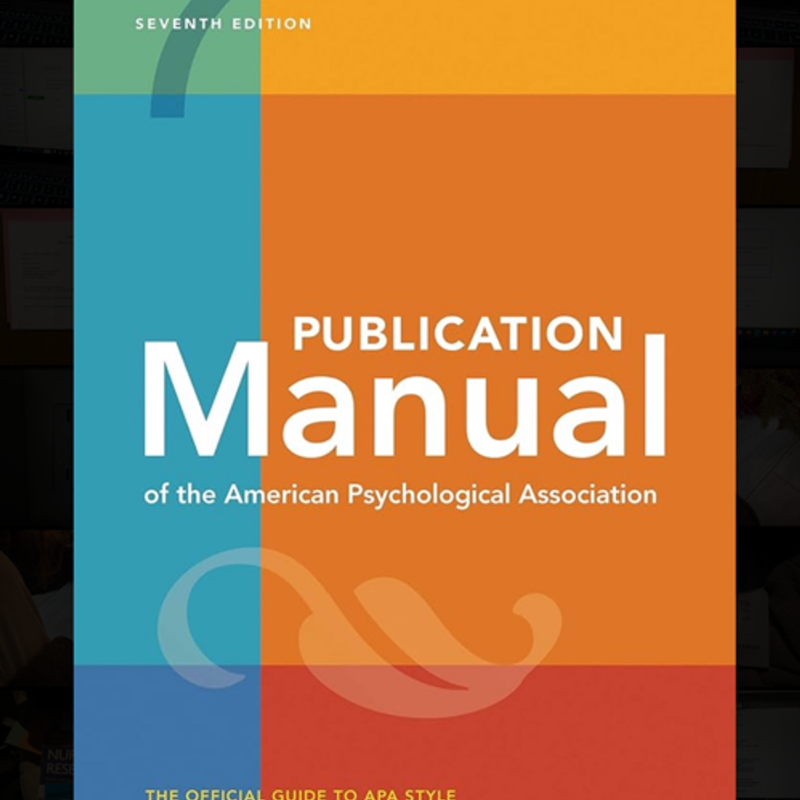 Publication Manual of the American Psychological Association