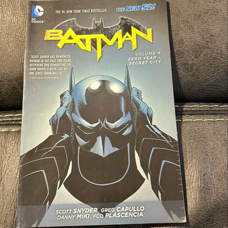 Batman Vol4 Zero Year Secret City New 52