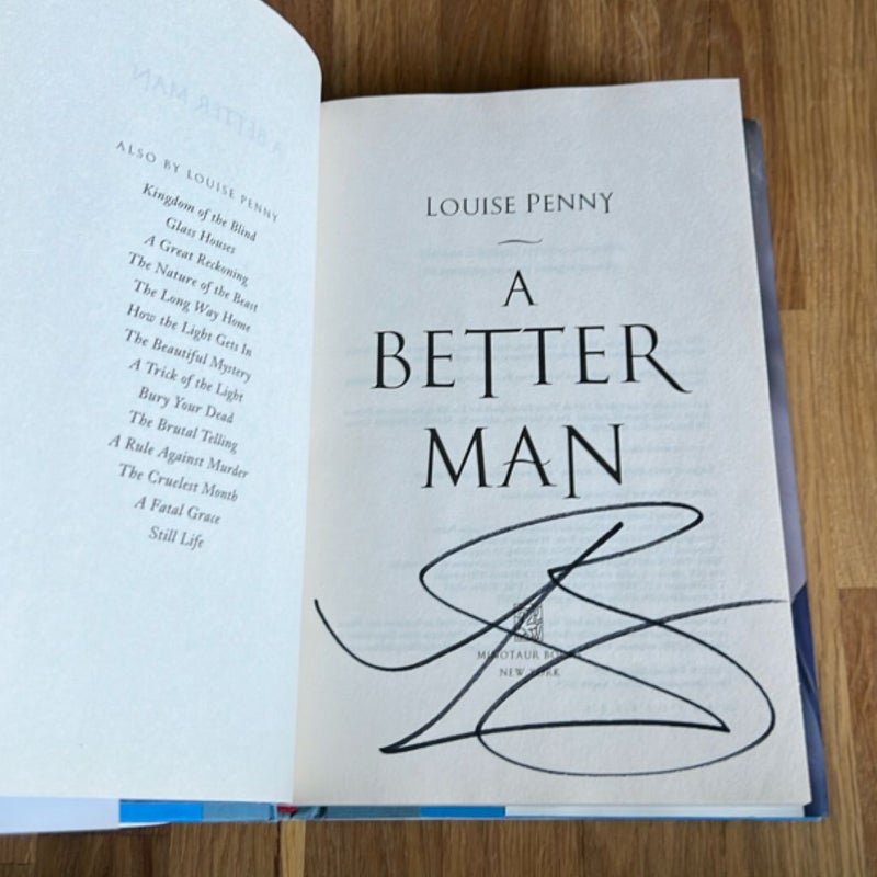 A Better Man (SIGNED FIRST EDITION)