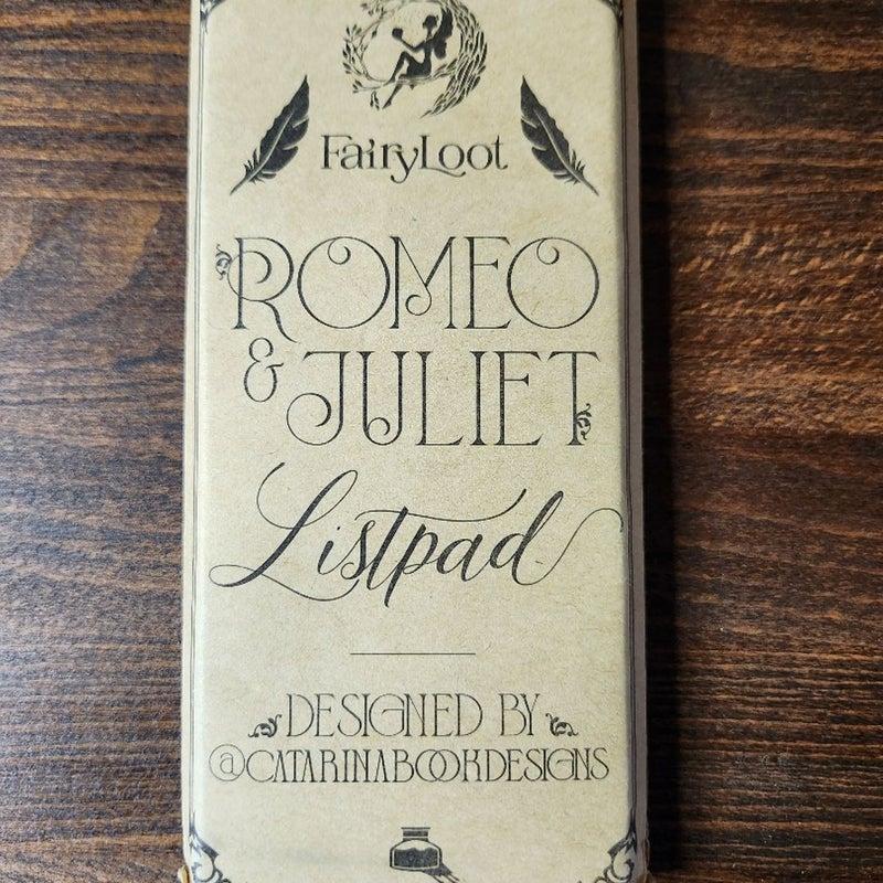 Romeo And Juliet Listpad