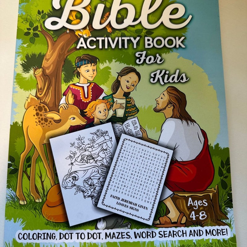 Bible activity book for kids