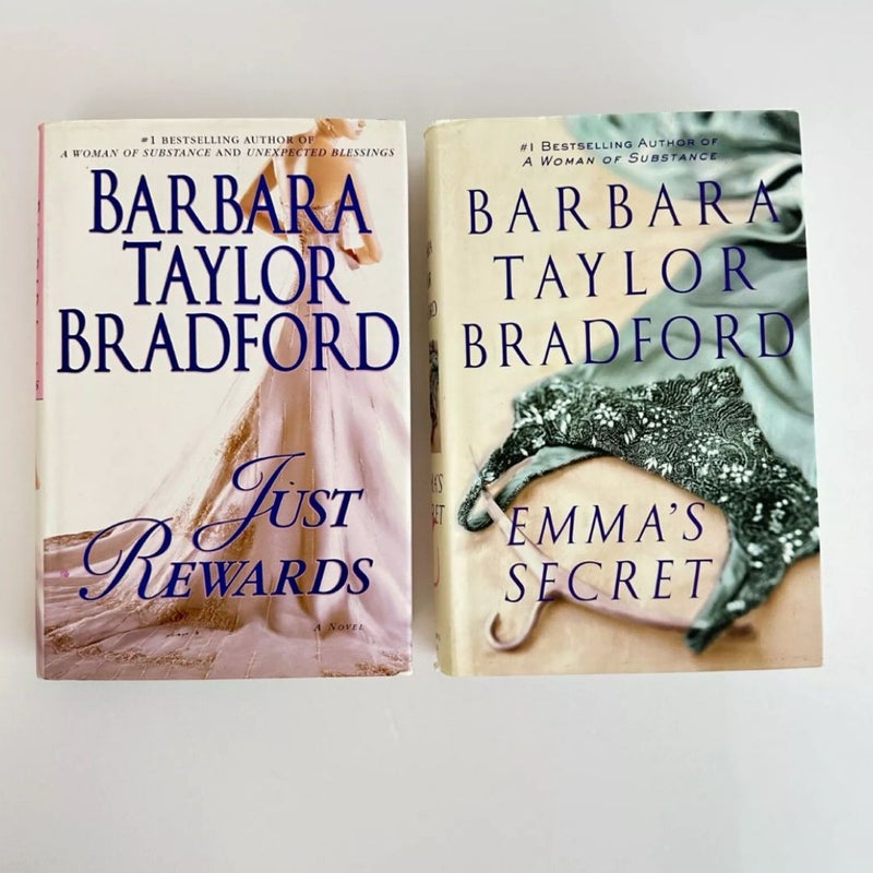 Barbara Taylor Bradford Book Bundle, 2 Books, Harte Family Saga
