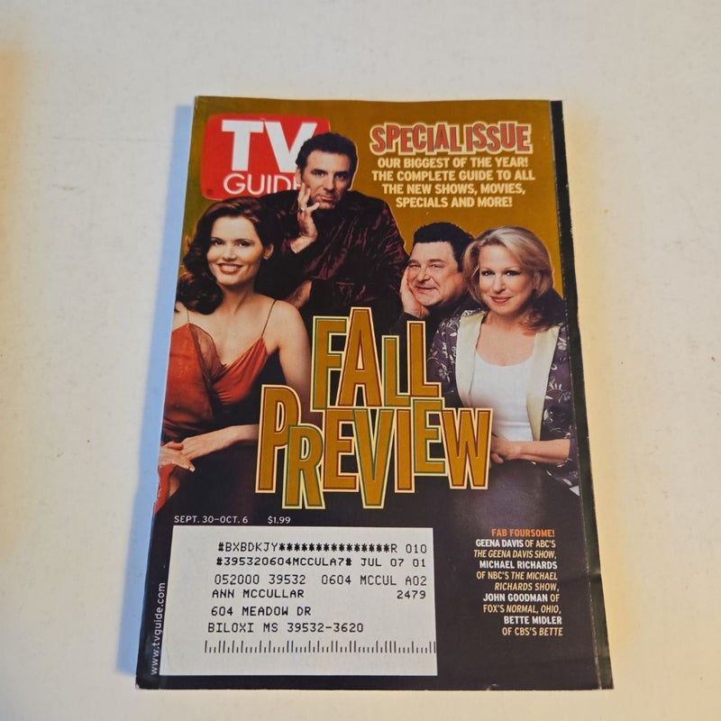 TV Guide magazine 2000 vintage classic tv