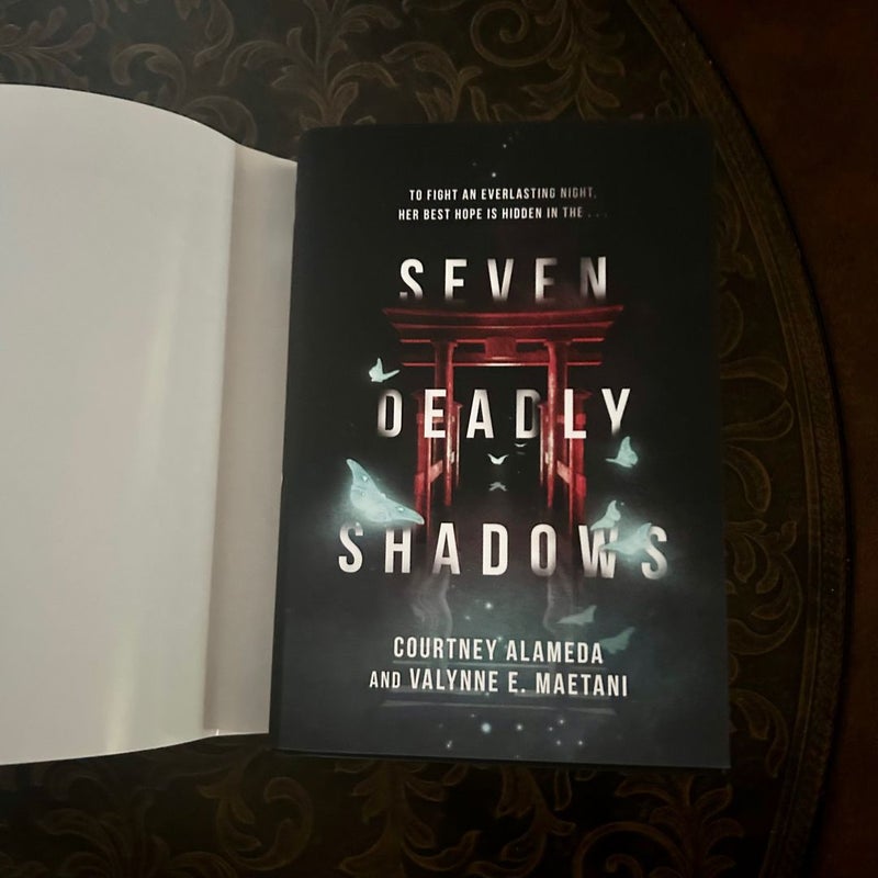 Seven Deadly Shadows - Signed Bookish Box edition 