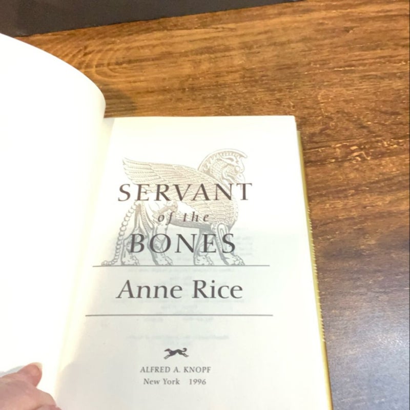 Servant of the Bones First Edition