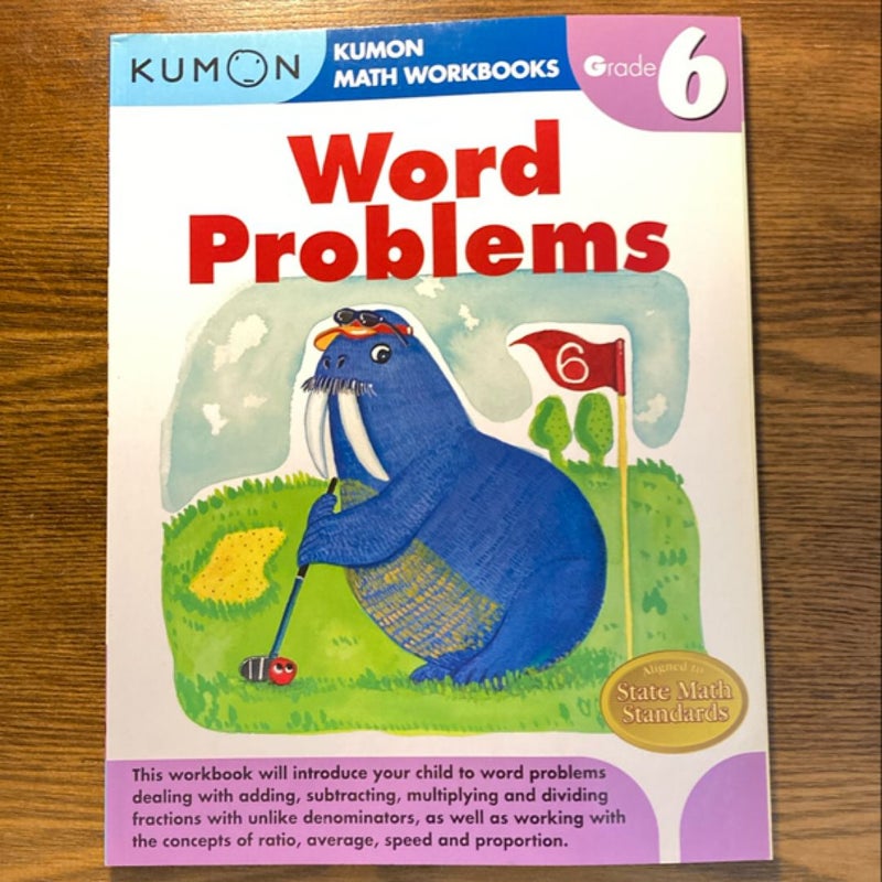 Kumon Math Workbooks Word Problems Grade 6