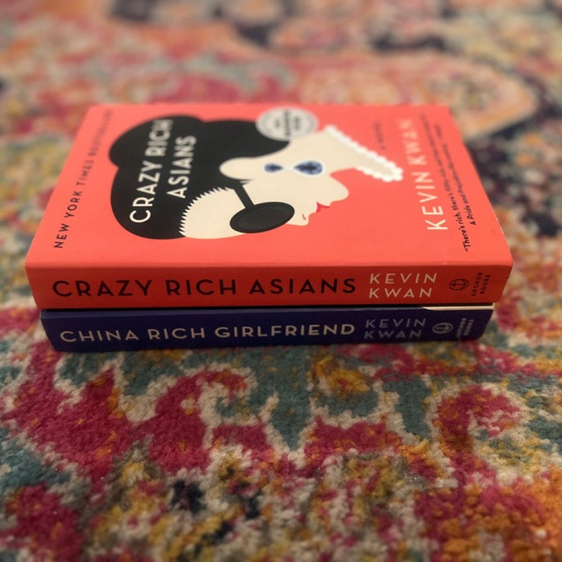 Lot of 2 PB - Kevin Kwan - Crazy Rich Asians & China Rich Girlfriends VG