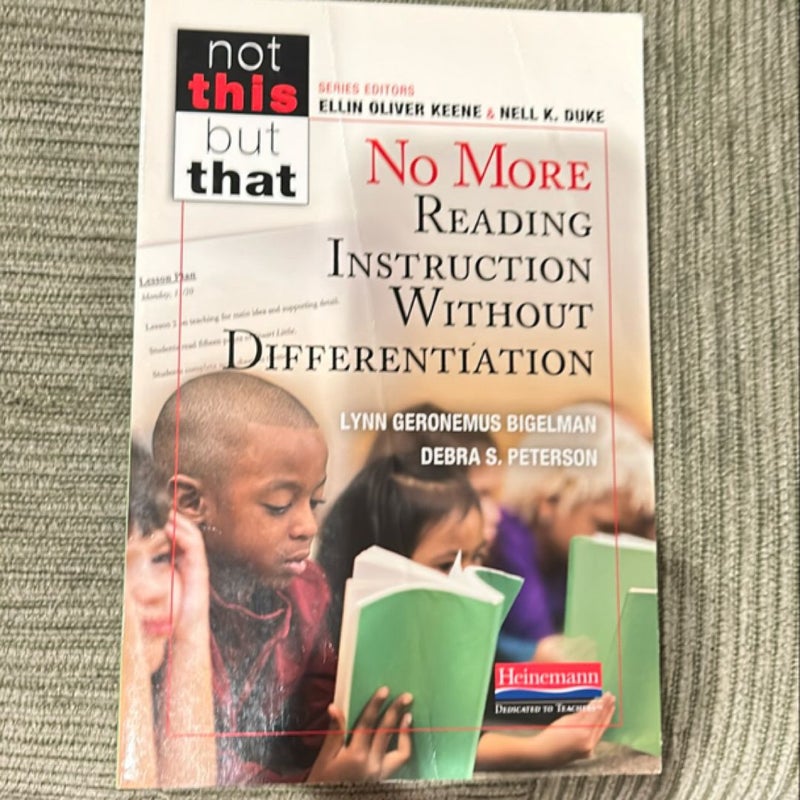 No More Reading Instruction Without Differentiation