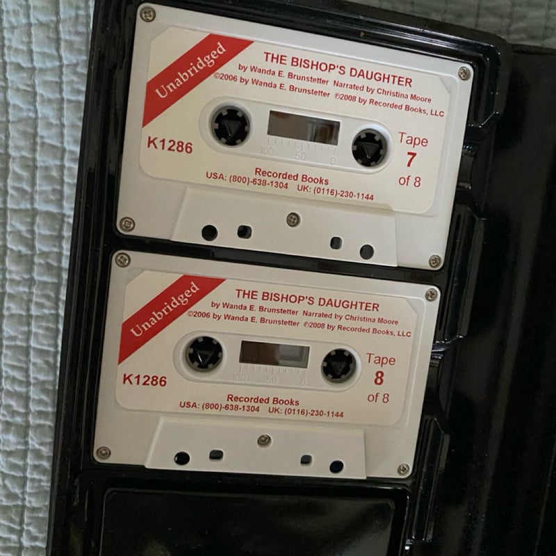 The Bishop’s Daughter Recorded Book Cassette Tapes by Wanda E Brunstetter