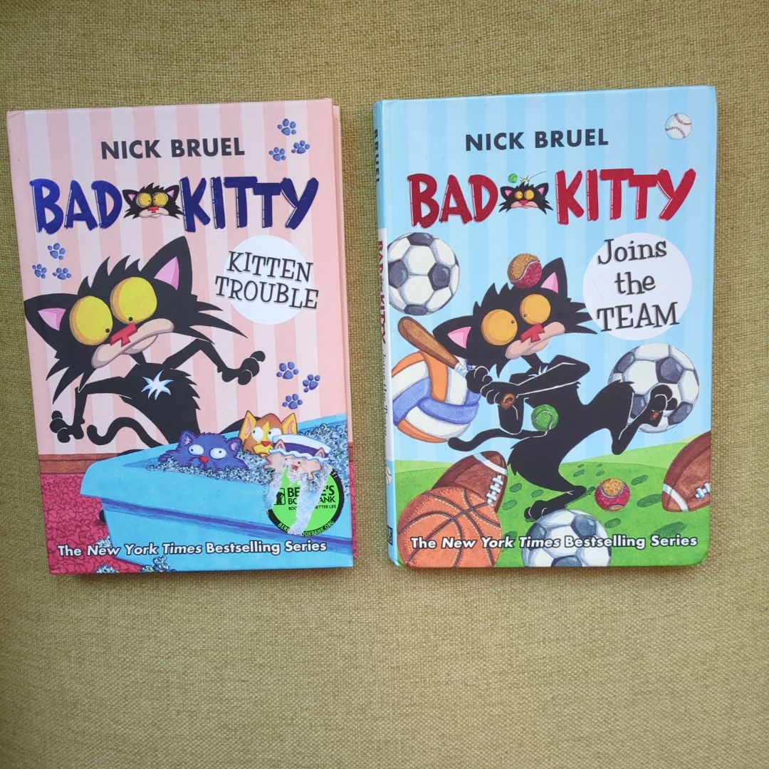Bad Kitty Joins the Team & Bad Kitty Kitten Trouble Hardcover Bundle (willing to split)