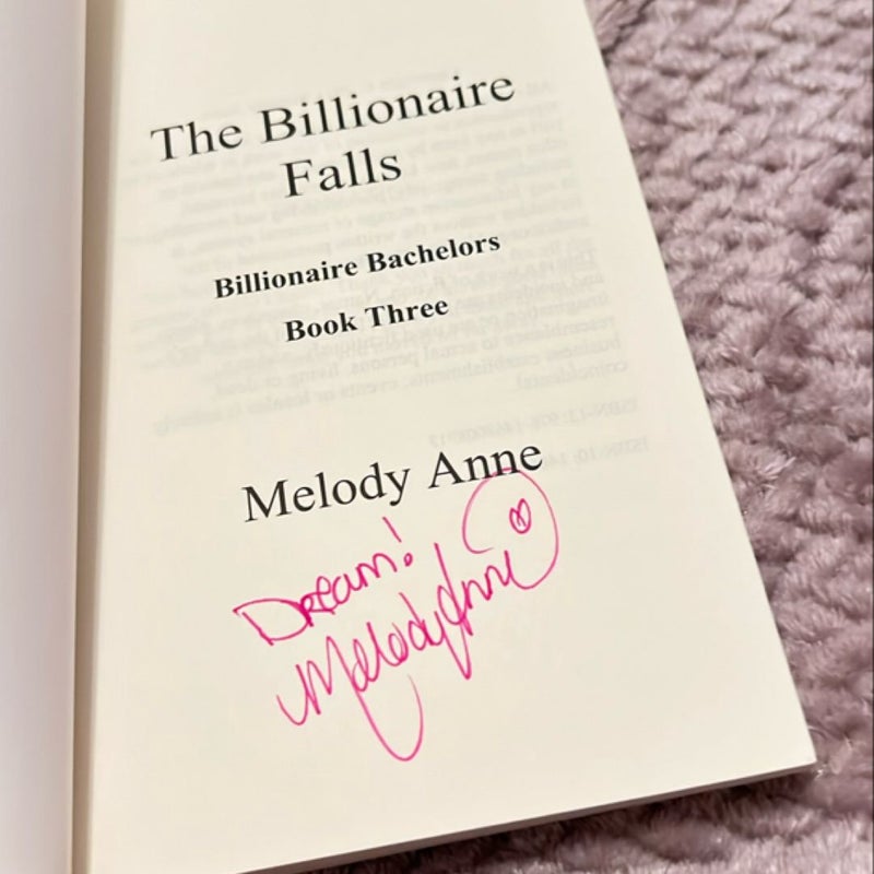 The Billionaire Falls - Signed 