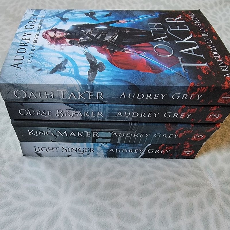 A Kingdom of Runes Series by Audrey Grey Fantasy Romance Books Novel Bundle Lot